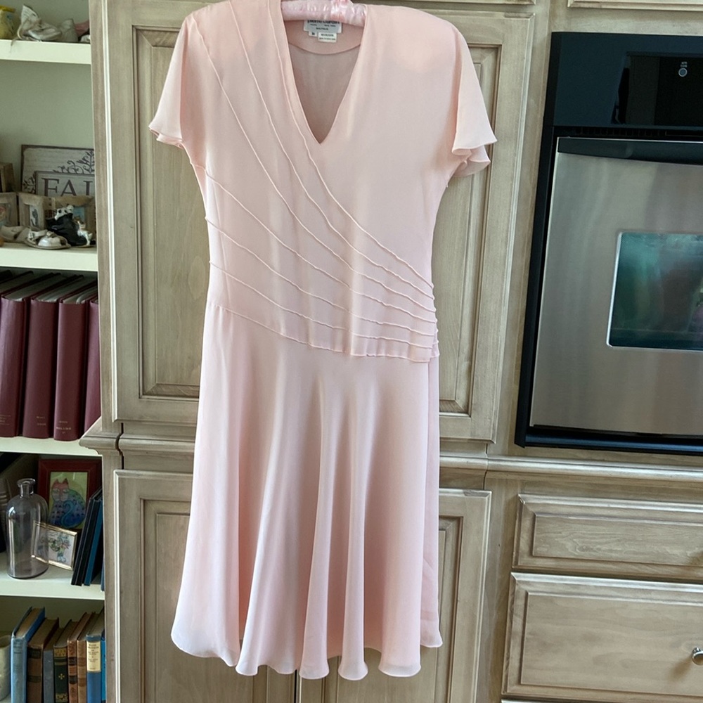 Pierre Cardin Boutique dress sz 10 soft pink vintage